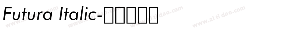 Futura Italic字体转换